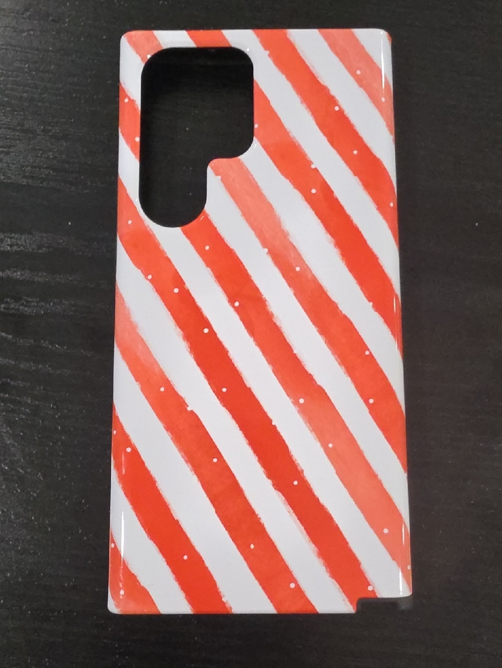 Amazon Red and White Diagonal Stripe Phone Case